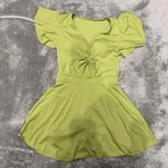 ライトグリーン ワンピース水着