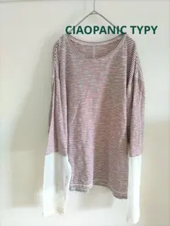 CIAOPANIC TYPY 袖シアー　ロンT