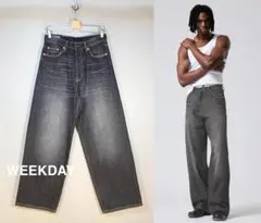 ★新品/WEEKDAY/ASTRO ルーズバギーデニム/ASH/28インチ★のサムネイル