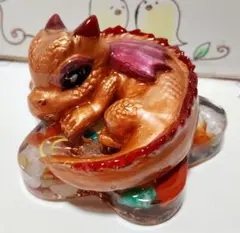 オルゴナイト　土台付き　ミニドラゴン