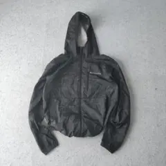 Columbia ナイロンパーカー 総柄 ブラック シェルジャケット m