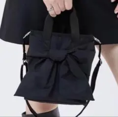 LeSportsac リボンミニトートバッグ ブラック