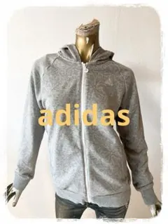 ☘️T20493☘️adidas スウェット フード ジップ パーカー L