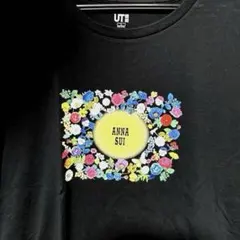 【新品未使用】ANNA SUI ロゴ花柄プリント 半袖Tシャツのサムネイル