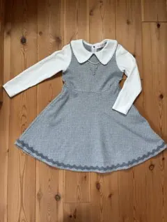 mezzo piano チェック柄ワンピース 120cm