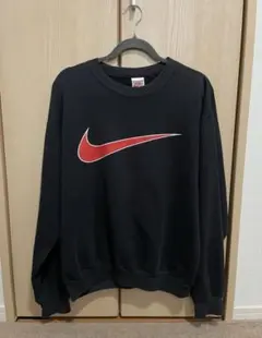 ナイキ トレーナー スウェット M 長袖 スウォッシュ ブラック 90s 銀タグ