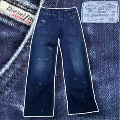 diesel ローライズ ストレッチワイドバギーデニム 00s y2k w24 diesel ローライズ ストレッチワイドバギーデニム 00s y2k w24 - メルカリ
