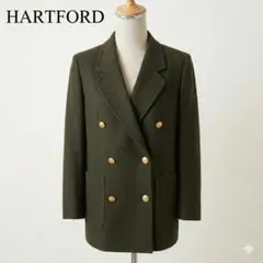 HARTFORD ウール90% ダブルジャケット ゴールドボタン カーキ 7ARのサムネイル