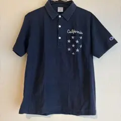 champion 半袖　ポロシャツ　ネイビー　Lサイズのサムネイル