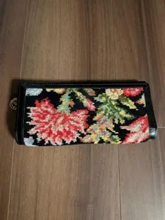 FEILER 長財布 花柄 シュニール織 ブラックのサムネイル