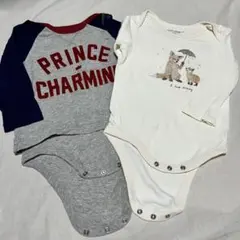 babyGAP 男の子 ロンパース 長袖 70 2点セット まとめ売り