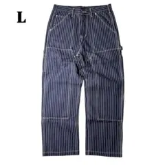✅新品未使用 ウォバッシュ ストライ プダブルニー パンツ インディゴ 濃紺 L