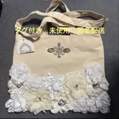 Crea フラワーモチーフ トートバッグ ショルダーバッグ