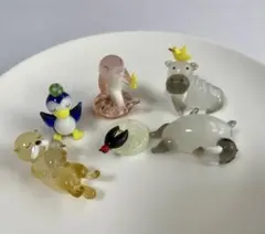 ガラス細工 海辺の動物 6個セット