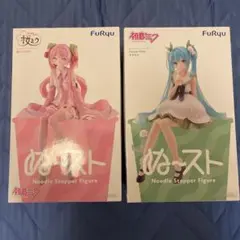 初音ミク ぬーどるストッパーフィギュア 2種セットのサムネイル