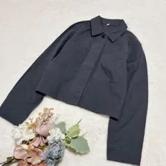 【ジーユー】GU レディース ワークジャケット 長袖 グレー L