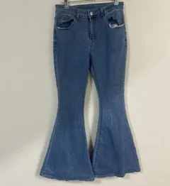 早い者勝ち⭐️ SHEIN 【US38】ブーツカット 刺繍 フレア裾 デニム