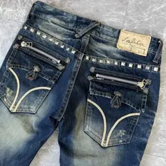 マ*ニ様 Lolita jeans デニムパンツ 00s Y2K 鬼ヒゲ スタッのサムネイル
