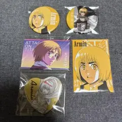 進撃の巨人 POP UP 激動 WIT STUDIO アルミン 缶バッジ