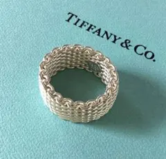 美品‼️Tiffany & Co. サマセット メッシュ リングのサムネイル
