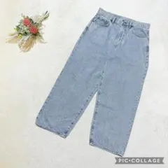 GAP 【30】 スーパーバギーデニム ジーンズ ライトブルー コットン