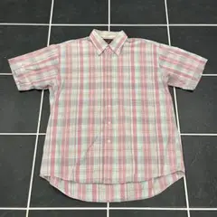80s CHAPS RALPH LAUREN 【チェックシャツ ピンク】