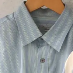 【美品】milaschonストライプ長袖シャツサイズ3⭐︎ロゴ付きポケット⭐︎のサムネイル