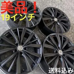 美品！weds LEONIS 19インチ ホイール 4本セット マットブラックのサムネイル