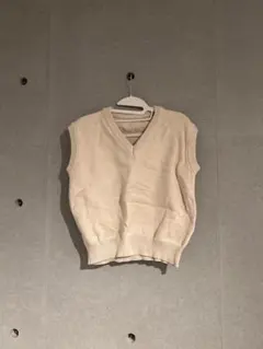 Dazy ベージュ Vネック ニットベスト M
