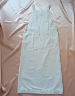 美品　BEARDSLEY ホワイトサロペット リネン混のサムネイル