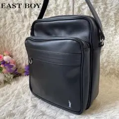EAST BOYイーストボーイブラックショルダーバッグスクールバッグホワイト女神