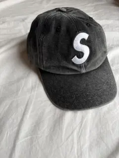 Supreme キャップ グレーブラック