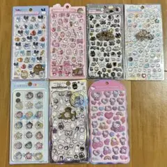 ボンボンドロップシール　ジュエルプチドロップ　コットンパフィー　おはじきシール