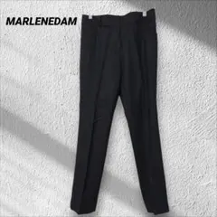 マーレンダム ITALY☆テーパードパンツ　黒　羊毛混　40　日本製