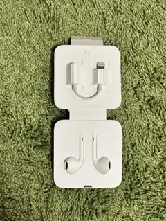 【新品】Apple純正Lightning 有線イヤホン＋変換アダプターセット