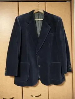 UOMO Sheval テーラードジャケット コーデュロイブレザー ネイビー