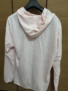 【パーカー】フルジップピンクフーディ