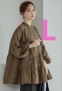 しまむら mysa closet ティアードチュニック　ブラウス Lサイズ新品