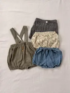 【70-80】ブルマ　サロペット　4枚セット　ベビー服