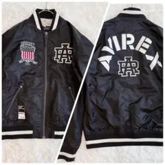 AVIREX バックアーチロゴワッペン MA-1 フライトジャケット Lサイズ