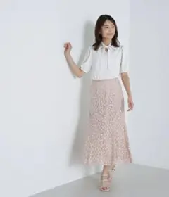 【8月15日まで期間限定価格】幾何杢コードレーススカート