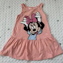 【6540】H&M ディズニー　ミニーちゃん　ノースリーブワンピース　90cm