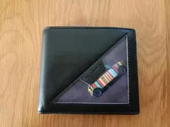 【希少 極美品】PaulSmith ミニクーパー マルチストライプ 二つ折り財布