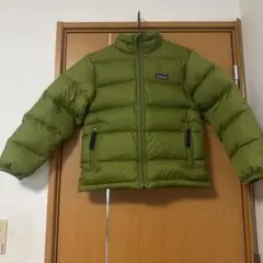 Patagonia ダウンジャケット オリーブグリーン キッズMサイズ