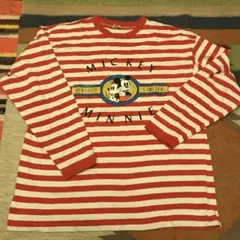ミッキーマウス　ビンテージ 80s シャツ　　USA製　ロンT
