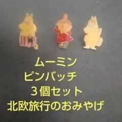 ムーミンピンバッジ　３個セット　北欧みやげ