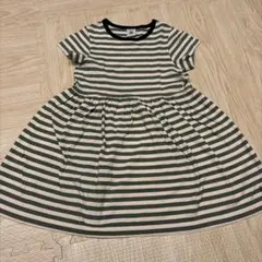 PETIT BATEAU ストライプ 半袖ワンピース 116cm