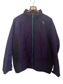 adidas 紫 黒 ナイロンジャケット