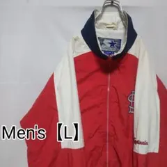 U15【US輸入】Starter　ナイロンジャケット【L】レッド他　カージナルス