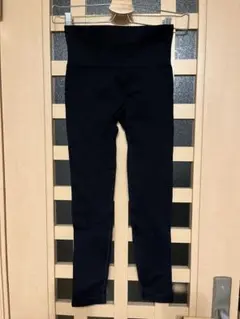 黒 ハイウエスト ストレッチレギンス